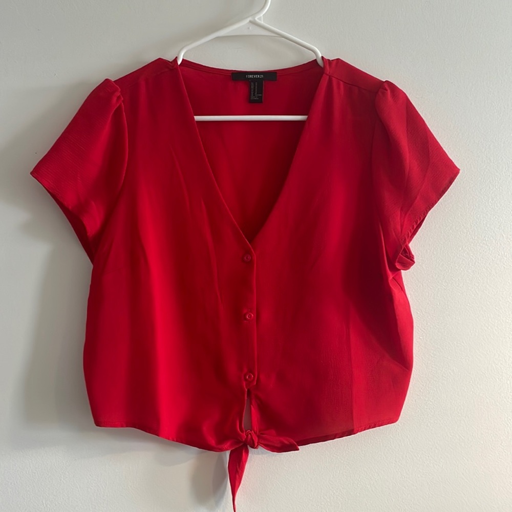 Forever 21 red blouse